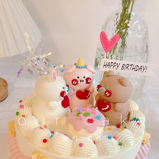 3只立体小动物复古蛋糕-低糖处理无添加 商品图9