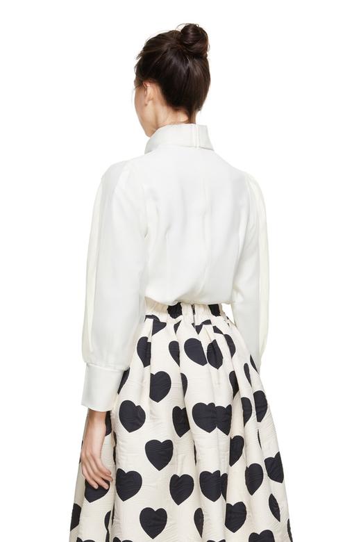 ELLA JADE 欧根纱拼接系带上衣 8878 商品图2