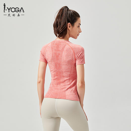 IYOGA瑜伽服女轻薄T恤不带胸垫T046 商品图5