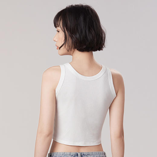 都市丽人罗纹棉宽肩背心背心LV34A1 商品图2