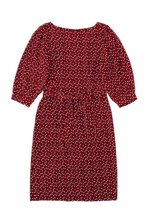 SUMMER & SAGE 爱心印花束腰连衣裙 5699 商品图4