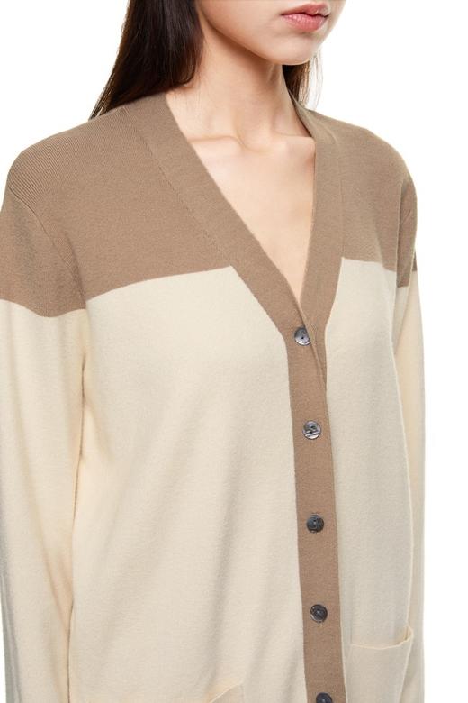 LNNNS 拼色针织长开衫 8767 商品图3