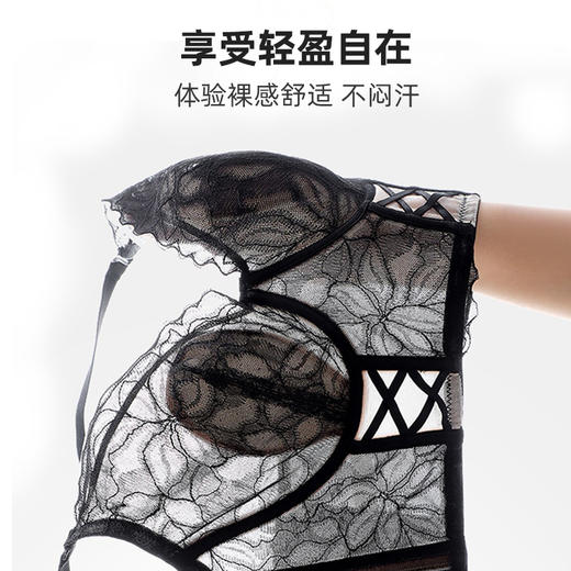 茜茜公主侧收副乳聚拢文胸罩轻薄透气矫正外扩下垂法式性感水晶杯内衣 商品图6