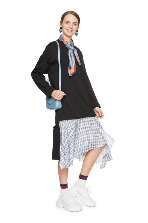 BASIC HOUSE 格纹拼接卫衣连衣裙 5866 商品图3