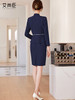 连衣裙女工作服高级感气质女神范时尚职业正装裙子前台 商品缩略图4