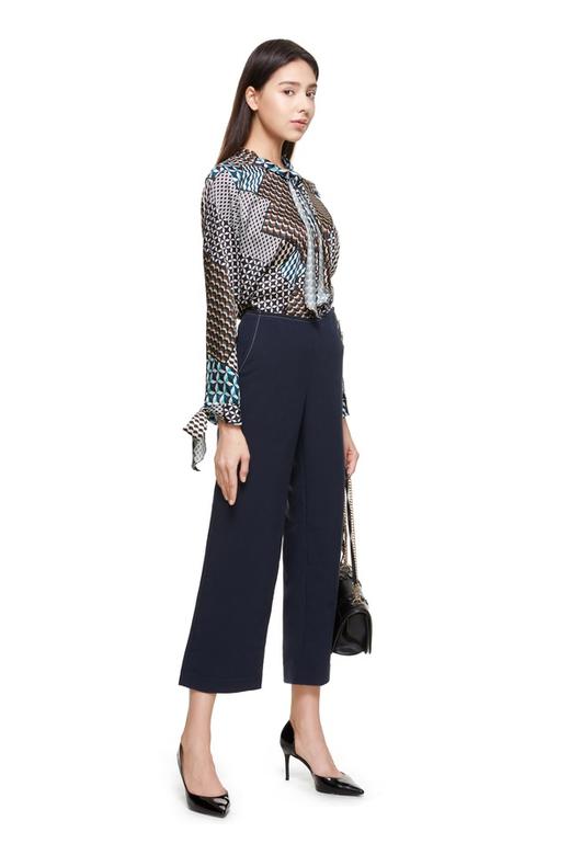 ESTELLICA 几何印花系带衬衣 8831 商品图1