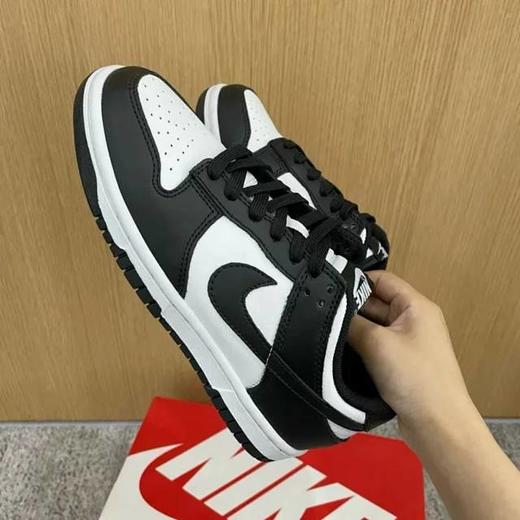 黑白熊猫 napa头层皮情侣板鞋 商品图2