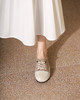 西村名物2022秋季新款免系带可踩后跟女休闲鞋拼色小白鞋T22AM17611 商品缩略图1
