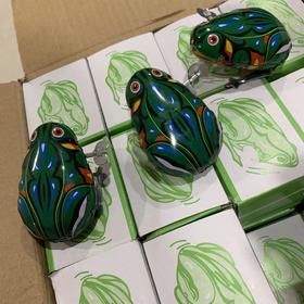 童年回忆 发条铁皮青蛙！儿童玩具跳跳蛙