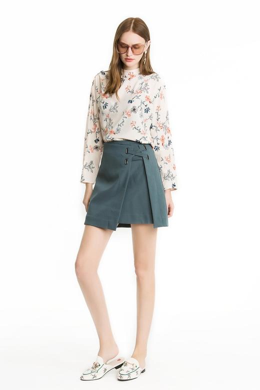 LILY 祖母绿仿围裹式半裙 1483 商品图1