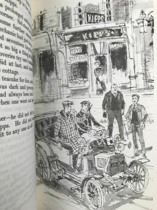 赫伯特·乔治·威尔斯《基普斯》 8幅插图 苍鹭出版社（HeronBooks）复古仿皮精装本 商品图6