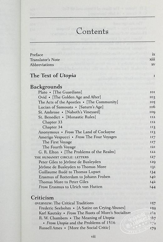 【中商原版】乌托邦 诺顿文学解读系列 英文原版 Norton Critical Editions Utopia Thomas More 商品图5