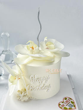 【当日急单】ins蝴蝶兰蛋糕（仿真花）
