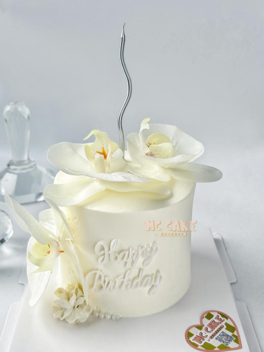 【当日急单】ins蝴蝶兰蛋糕（仿真花） 商品图0