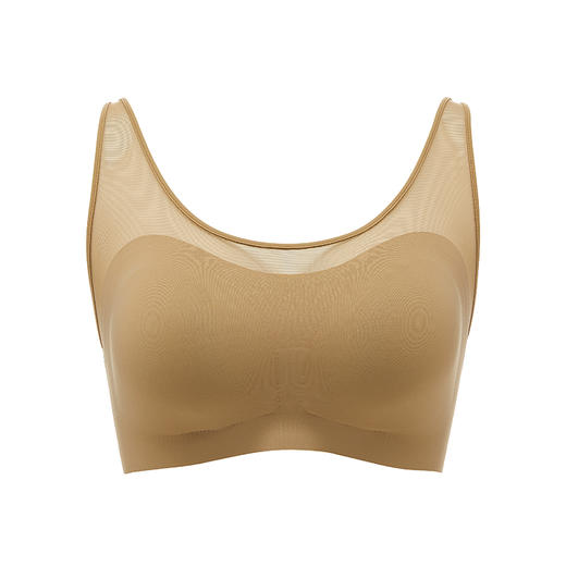 都市丽人Vbra内衣无尺码薄3/4杯泳布文胸三排无钢圈LB367K 商品图4