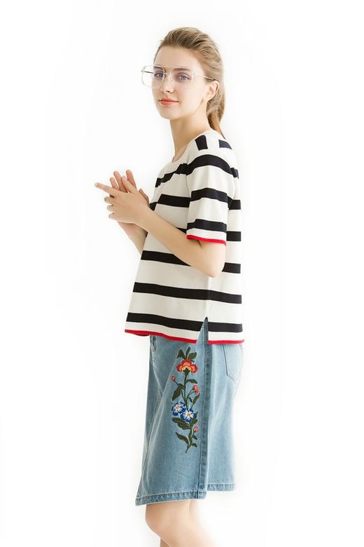 ZARA 撞色条纹圆领针织衫 1514 商品图2