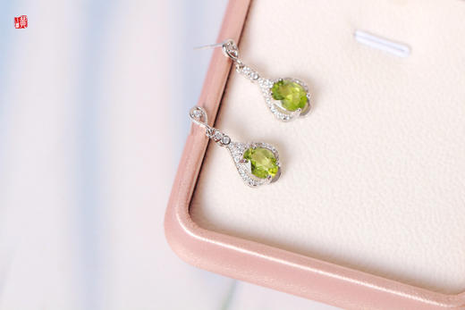 [ 流影 ] 橄榄石耳坠 商品图1