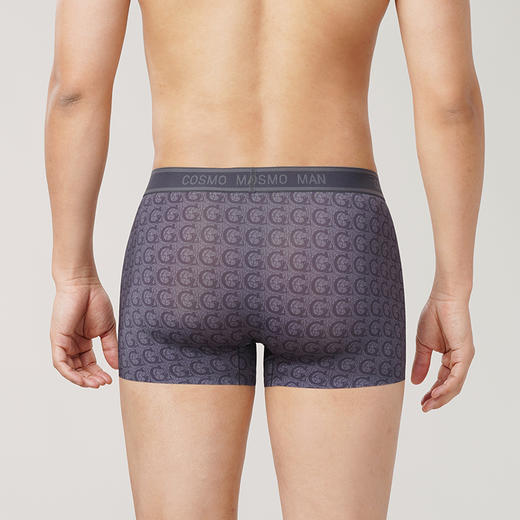 都市丽人都市锋尚潮流时尚冰丝（数码印花）平角裤男士内裤FK3HA8 商品图2