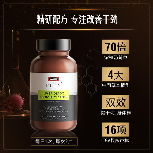 Swisse PLUS斯维诗奶蓟草护肝排毒净化片 商品图2