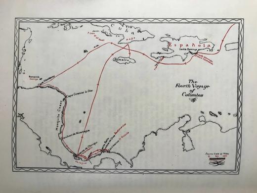 限量版毛边本！1930年 哥伦布航海记 5幅地图 布面精装16开 商品图7