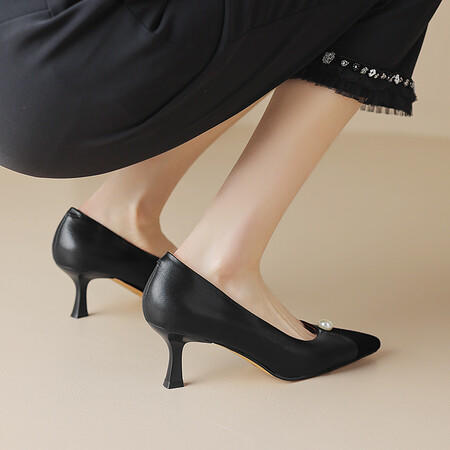 时尚百搭，真皮细跟高跟鞋HBP-5110 商品图2
