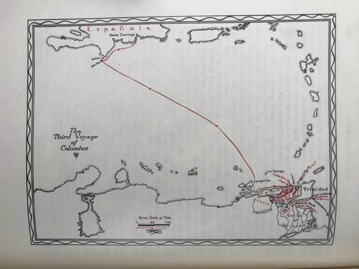 限量版毛边本！1930年 哥伦布航海记 5幅地图 布面精装16开 商品图8
