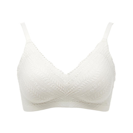 都市丽人Vbra内衣无尺码中厚3/4杯蕾丝文胸三排无钢圈LB362K 商品图4