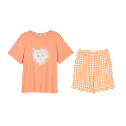 都市丽人牛奶丝拉架薄短袖家居服睡衣LH32C9 商品图5