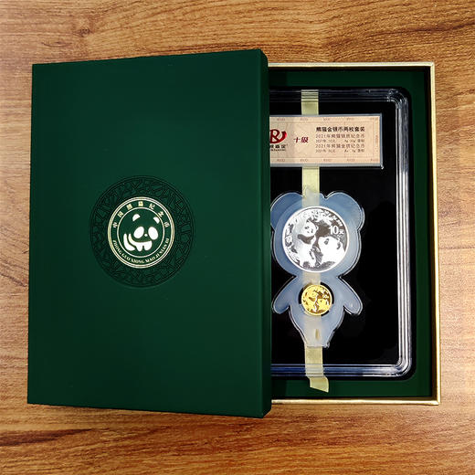 2021年熊猫金银币套装 3克金+30克银 商品图5