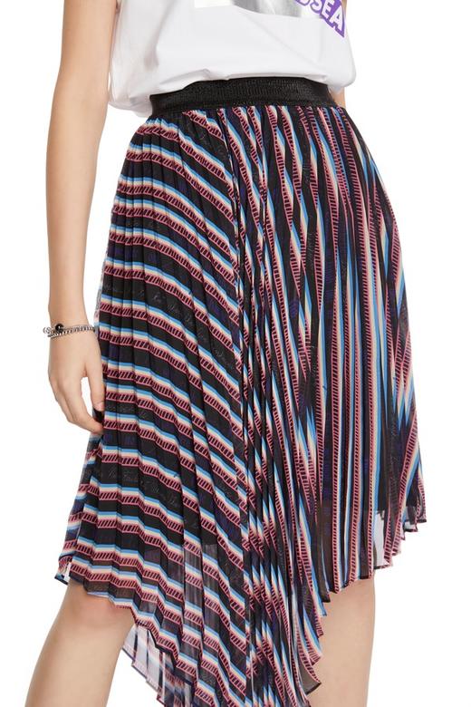 SUMMER & SAGE 不规则条纹百褶半裙 5923 商品图2