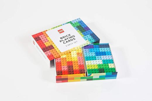 现货 LEGO乐高扑克牌 豪华2副套装 原装进口 LEGO Brick Playing Card 积木造型纸质扑克 乐高正版新款玩具 游戏纸牌创意礼物 商品图1