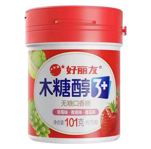 好丽友木糖醇草莓味、青提味、香瓜味101g 商品图0