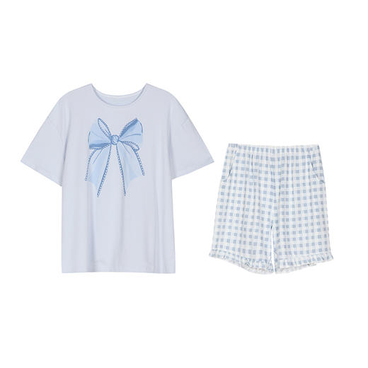 都市丽人牛奶丝拉架薄短袖家居服睡衣LH32C9 商品图4