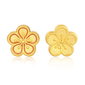 MEMORA诗普琳迷幻森林足金黄金桃花转运珠HP536701