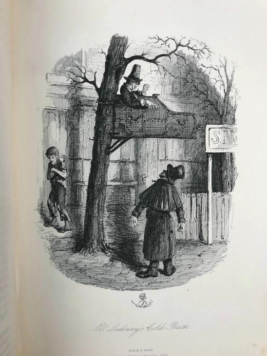 1886年 阿尔伯特·史密斯《莱德伯里先生历险记》 约翰·里奇21幅钢版画插图 漆布精装16开 商品图8