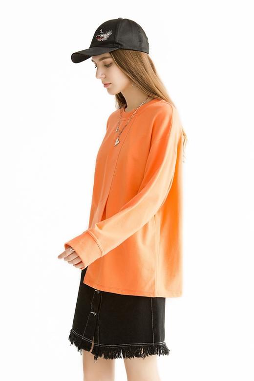 OCTAVIA 橙色不规则开衩卫衣 1629 商品图2