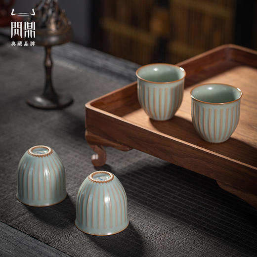 问鼎汝瓷鼎峰系列天青悬露杯 商品图3