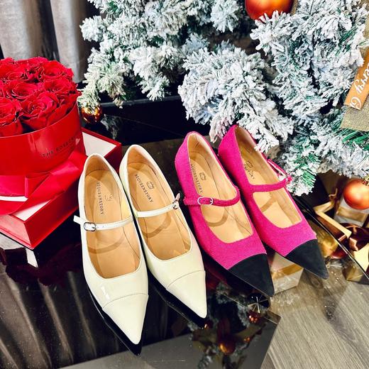 余潇潇【玛丽梦露】时尚洋气坡跟鞋尖头浅口不累脚高跟鞋2023新款 商品图0