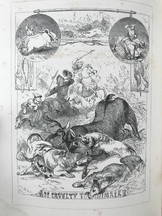 含藏书票特装本！约19世纪后期 塔珀《格言哲学》 约60幅插图 全真皮精装18开 商品图11