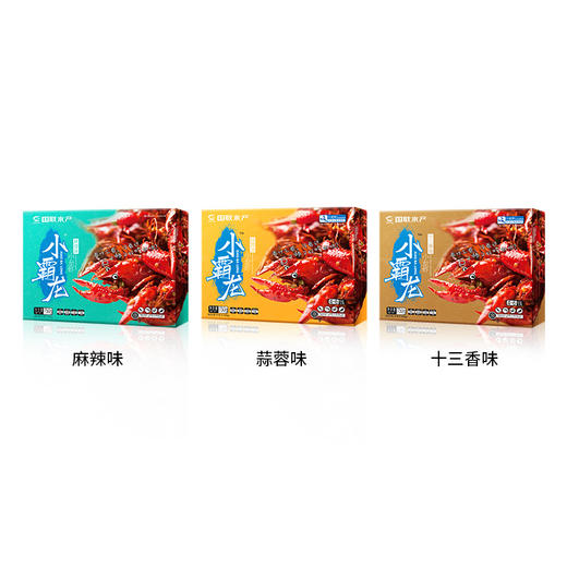 【3盒装】国联小霸龙 麻辣蒜蓉小龙虾 750g 4-6钱 20-24只/盒鲜活熬制 加热即食 蒜香口味750g*3盒 商品图2