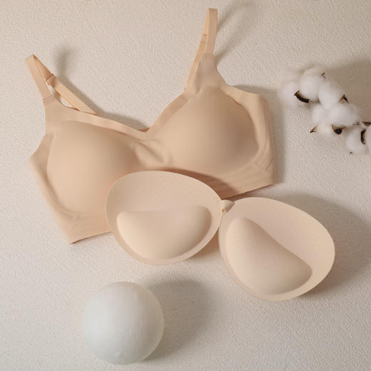 林小眠蓬蓬内衣 | 果冻条软支撑，柔软无痕，厚/薄胸垫随心替换【72h发货】 商品图9