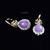 【春光烂漫】紫翡镶钻耳钩   EZ2302125 商品缩略图2