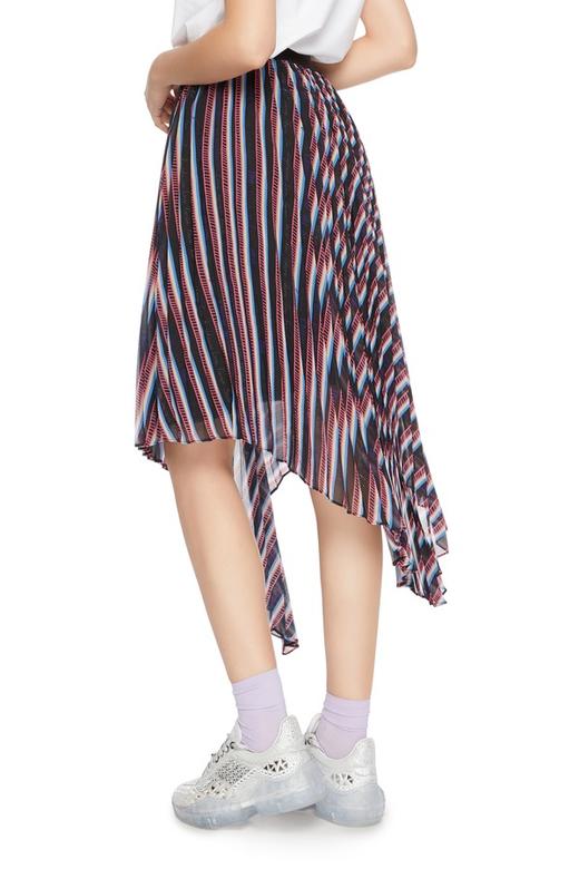 SUMMER & SAGE 不规则条纹百褶半裙 5923 商品图1