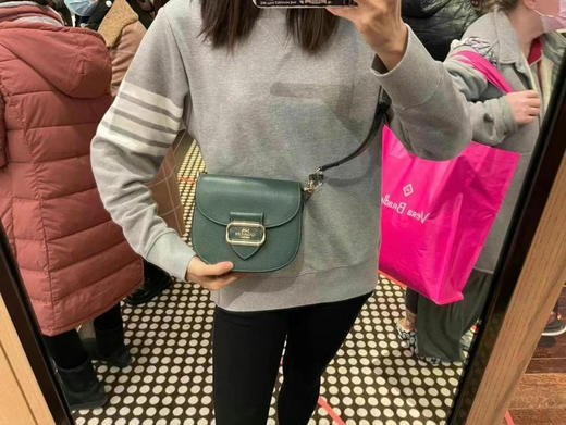 25折‼️💰999直邮到手✈️Coach新款morgan马鞍包斜挎包‼️复古墨绿色牛皮 商品图6