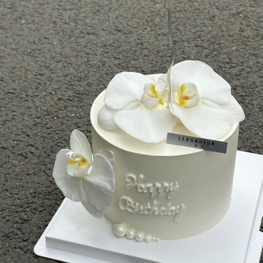 蝴蝶兰女神 · 奶油霜蛋糕 商品图0