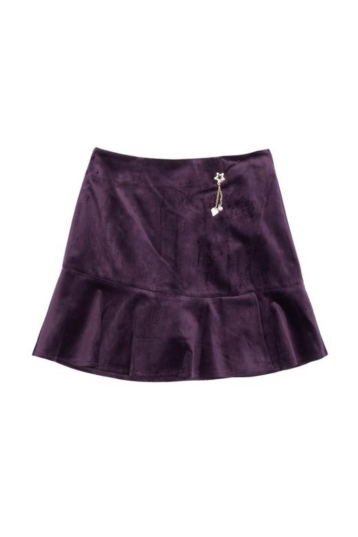 HOPESHOW红袖 紫色荷叶边半裙 5562 商品图4