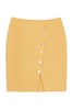 OCTAVIA 黄色钉扣开衩包臀半裙 1639 商品缩略图4