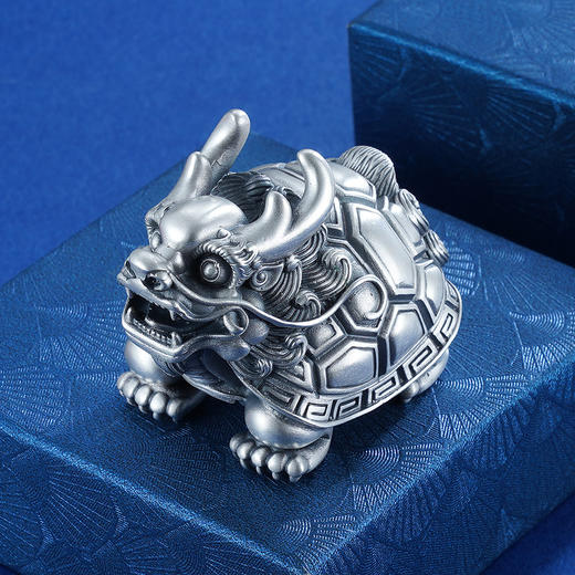子佩集S999银【幽冥玄武】茶宠【YHCC004】手把件仿古纯银2302 商品图4