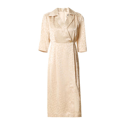 EITIE爱特爱夏季新款印花五分袖长裙碎花连衣裙女7007706 商品图5