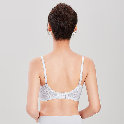 都市丽人Vbra内衣无尺码中厚3/4杯蕾丝文胸三排无钢圈LB362K 商品图2